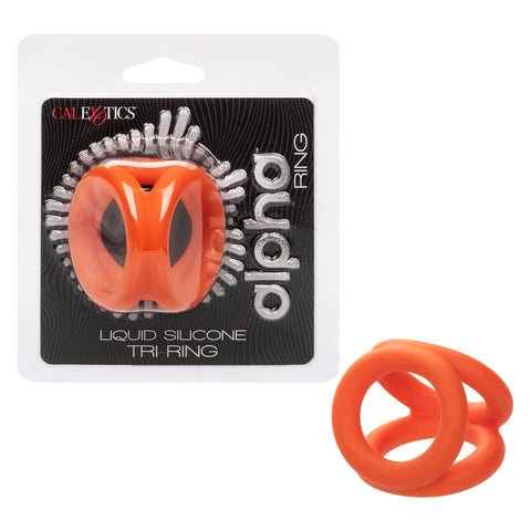 CalExotics Alpha Liquid Silicone Tri-Ring Cock Ring for Men- SE-1492-36-2