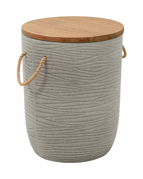 Zuo Biban Side Table Natural & Brown