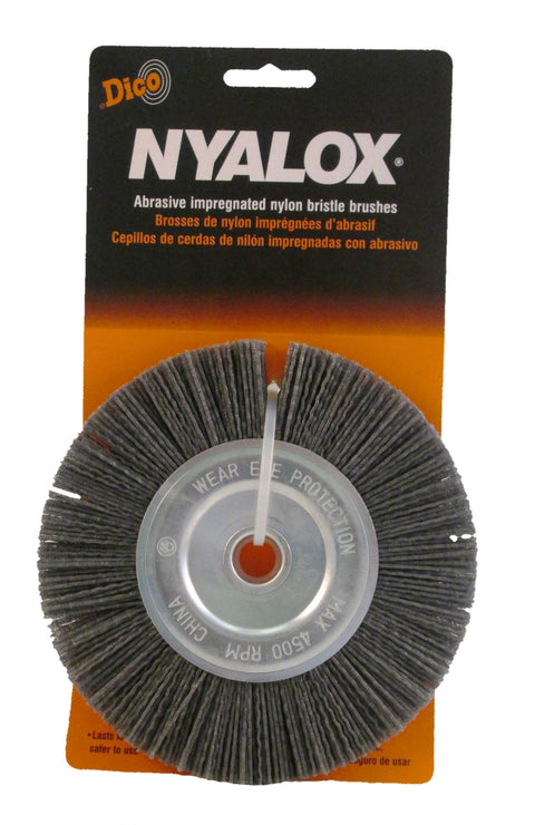 Nyalox Bench Grinder Brush 6-Inch Grey 80 Grit