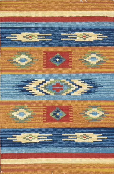 Pasargad Home Anatolian Kilim Collection Reversible Area Rugs, Premium Cotton Rugs for Living Room, Bedroom, Home Dining 6' 0" X 9' 0",Multi