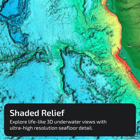 C-MAP Reveal Coastal - Gulf of Mexico and The Bahamas, Map Card for Marine GPS Navigation