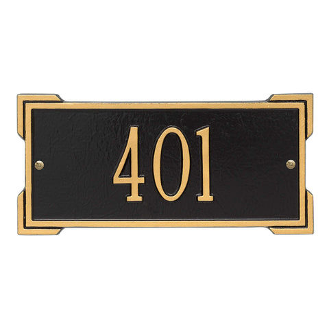 Roanoke Entryway Home Address Plaque