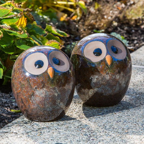 Alfresco Home Ceramic Owl Figurine, Small