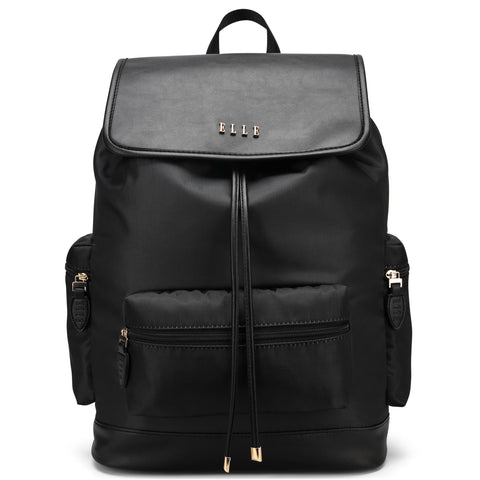 ELLE Wayfarer 23L Monogram Travel Backpack | Black