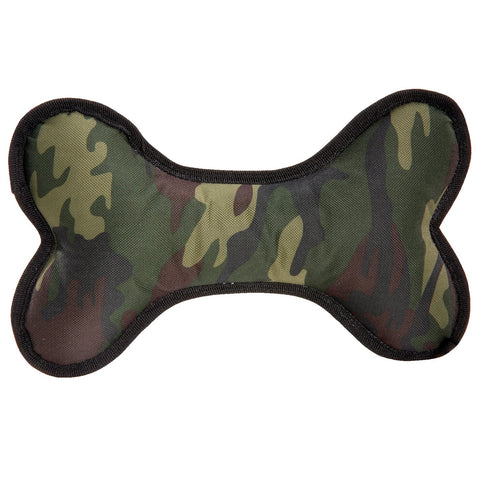 Zanies Toughstructable Bone Dog Toys, Green Camo, Large 11.75"