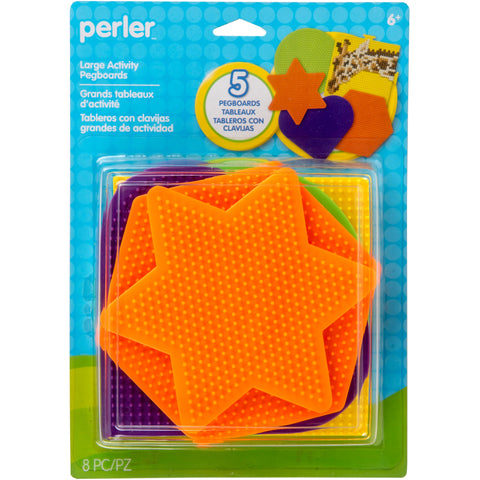 Perler Beads Assorted Pegboard Set Arts and Crafts for Children, 5 pcs