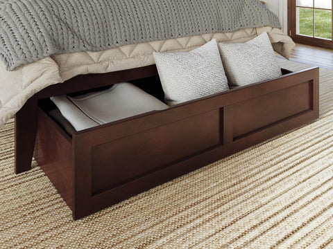 AFI, Queen Under-Bed Storage Drawer, Walnut