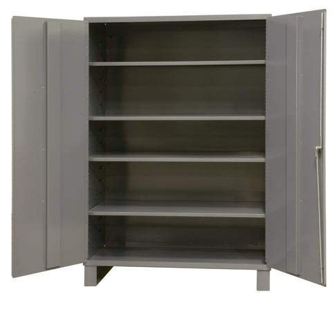 Durham 16 Gauge Welded Steel Industrial Duty Strength Storage Cabinet, 2506-4S-95, 4 Adjustable Shelves
