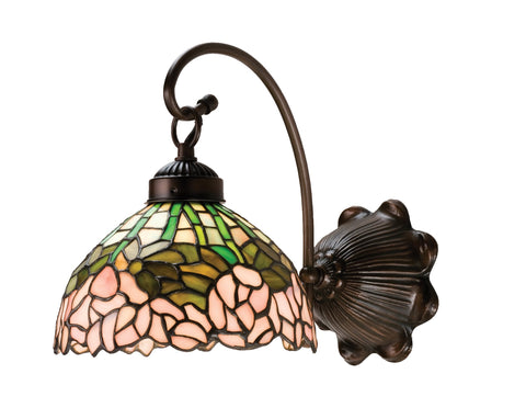 Meyda Tiffany 18711 Lighting, 8" Width, Finish: Purple/Blue Pink