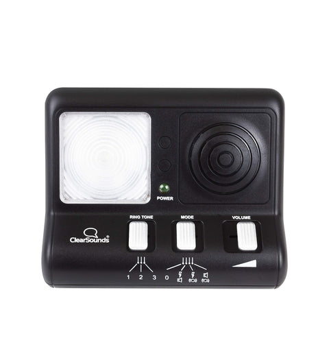 ClearSounds CR200 ClearRing Ring Signaler Booster with Flashing LED Strobe Ringer for Analog Telephones Landline