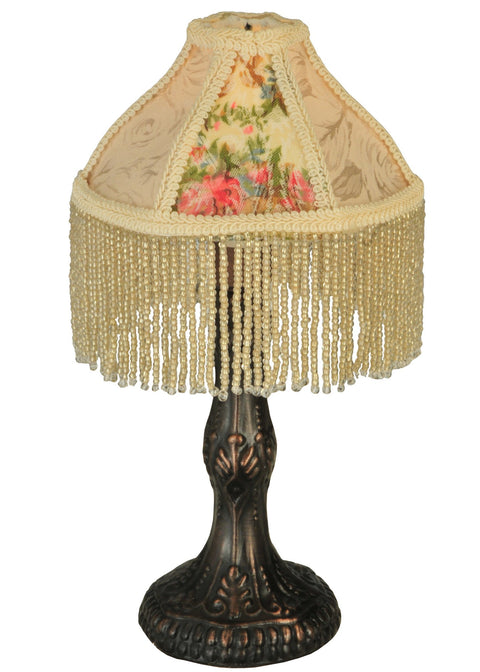 Meyda Tiffany 131721 Fabric & Fringe Table Lamps, 10" H