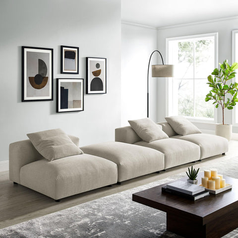 Modway Solace Sectional, Linen