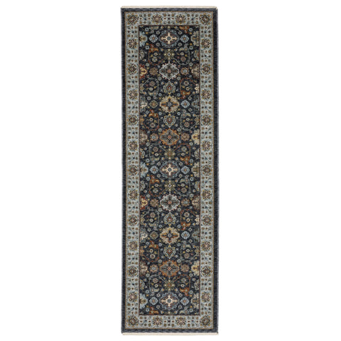 Oriental Weavers Aberdeen Area Rug - 561B1-2'3" x 7'6" - in Blue/Multi - Vintage Inspired, Stain Resistant, Family and Pet Friendly, Entryway, Hallway Runner Rug
