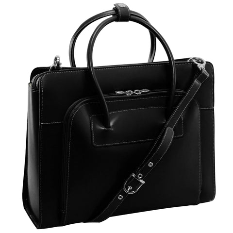 McKlein LAKE FOREST, 15" Leather Business Women Laptop/Tablet Briefcase Bag/Leather Case, Computer Travel Case, Laptop Professional Shoulder Bag