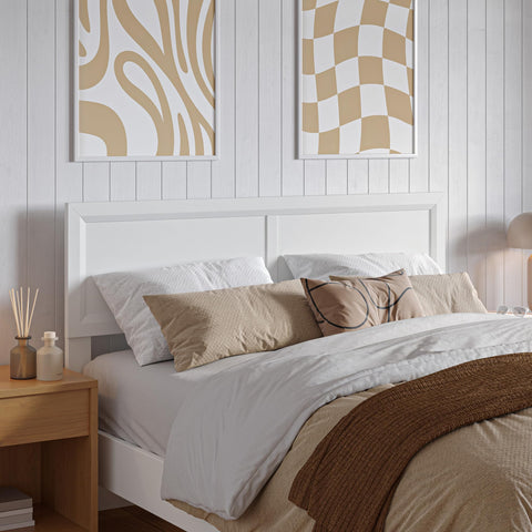 AFI Sophia Full Solid Wood Headboard in White