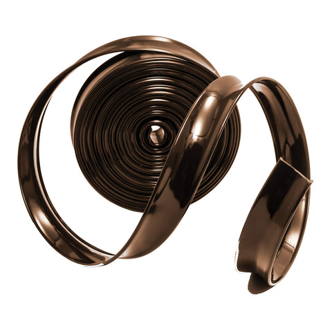 Camco 25232 Vinyl Trim Insert (1" x 100', Brown)