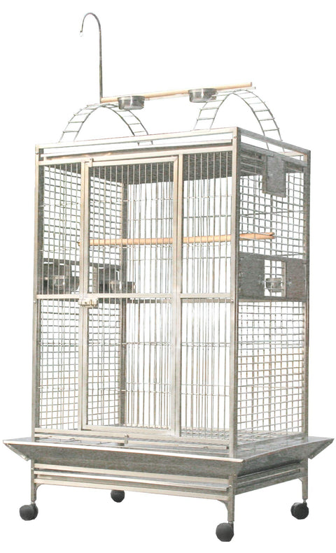 A&E Cage Co. Play Top Cage, 40"x30", Stainless Steel
