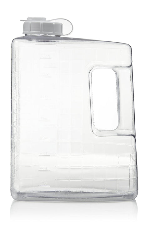 Arrow 1 Gallon Jug for Cold Drinks - Clear View Plastic Refrigerator Bottle with Cap & Easy-Pour Spout - Graduated Markings - Ideal for Water, Iced Tea, Juice & Milk - BPA Free - Made in USA