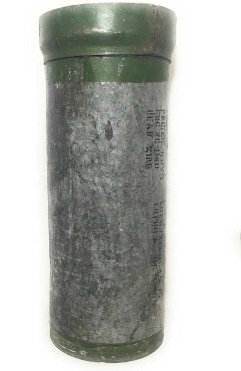 Recycled Metal Ammunition Canister Vase