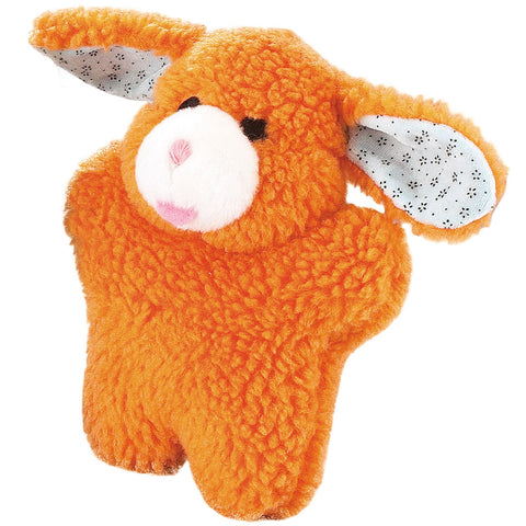 Zanies Cuddly Berber Baby Bunny Dog Toys, Orange 8-Inch