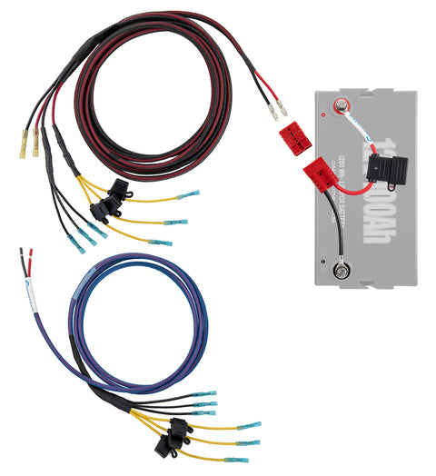 Connect-Ease Graph Power Rigger Boat Wiring Harness Kit RCE12VGRP1618 | 13? 8-Gauge Console + 8? 10-Gauge Bow, 6 Fused Drops | Powers Graphs & Electronics | Marine-Grade Wiring Kit for 16?-18? Boats