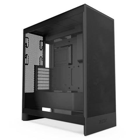 NZXT H7 Flow 2024 - Mid-Tower ATX Airflow Case - Includes Pre-Installed 3 x 120mm Fans - Supports Bottom Fans for Dedicated GPU Cooling - Cable Management - Black