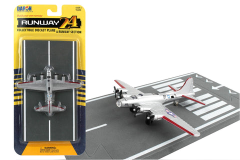 Daron Worldwide Trading Runway24 B-17 Vehicle, Silver