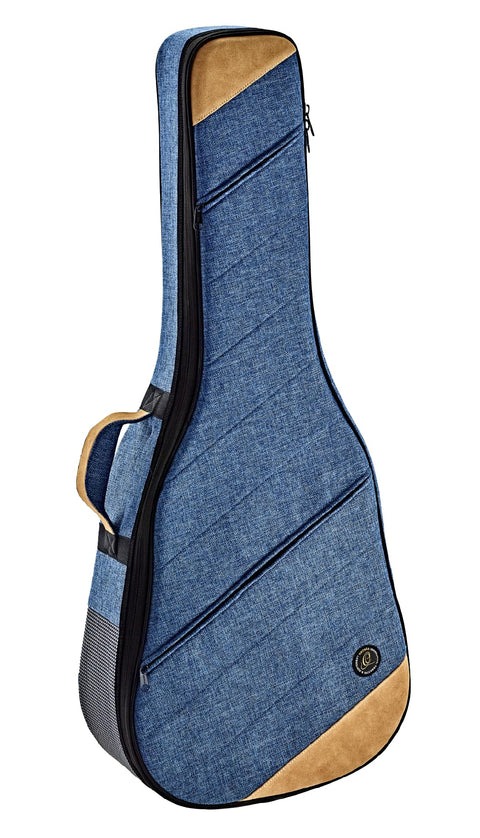 Ortega Guitars Acoustic Dreadnought Guitar Case-22 mm Soft Padding w/Hardened Frame, Ocean Blue, (OSOCADN-OC)