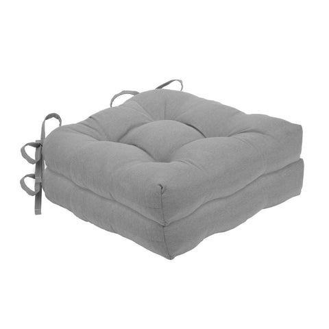 ACHIM Chase Chair Pad 16"x15"x3" 2-Pack - Grey