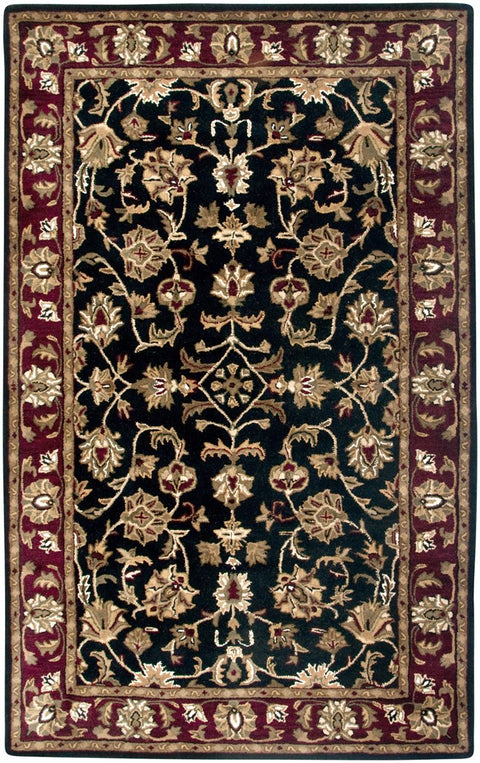 Rizzy Home Black/Rust Swatch, VO0821