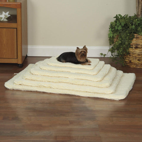 Slumber Pet Double-Sided Sherpa Mats - Versatile and Comfortable Mats for Dogs and Cats - X-Large, Natural