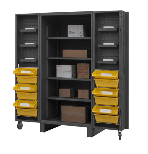 Durham HDC36-DC12TB4S95 12 Gauge Cabinet with Tilt-Bins, Drawers and Shelves