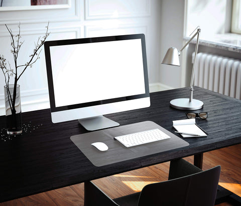Floortex® Desktex® Crystal Clear Vinyl Rectangular Desk Pad - 20" x 36"