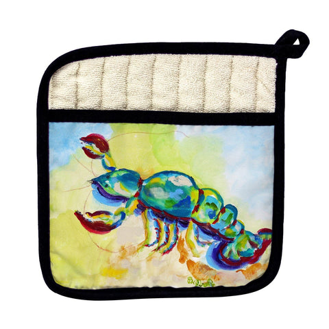 Betsy Drake Interiors Colorful Lobster Pot Holder