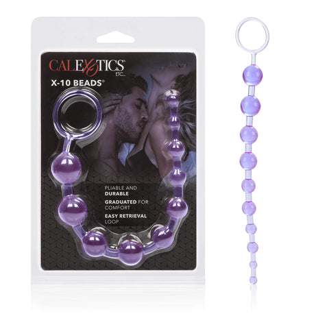 California Exotic Novelties X-10 Beads-Purple