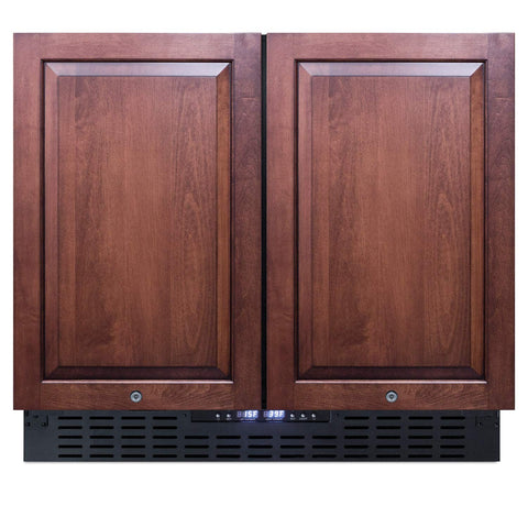 Summit 36" Refrigerator Freezer, Side-By-Side, Undercounter, 5.8 cu.ft Capacity, Panel Ready* - FFRF36IF (Panels not Included)