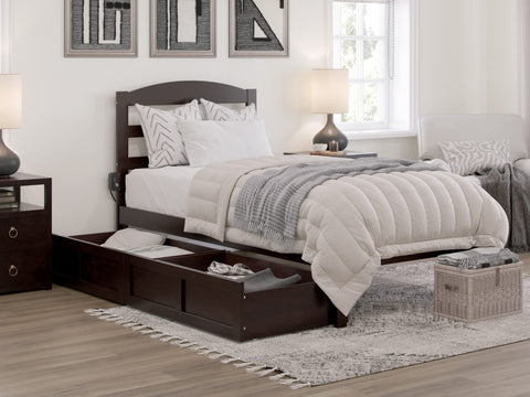 Warren Platform Bed TXL with Drawers ES