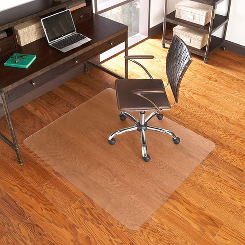 ES Robbins EverLife Hard Floor Rectangle Vinyl Chair Mat, 46 by 60-Inch, Clear