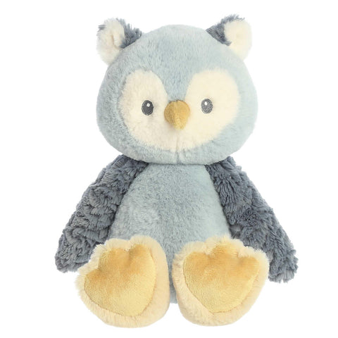 Aurora® Adorable Cuddlers™ Ollie Owl™ Baby Stuffed Animal - Security and Sleep Aid for Kids and Babies - Perfect for Baby Showers and Nursery Decorations - Blue 14.5 Inches
