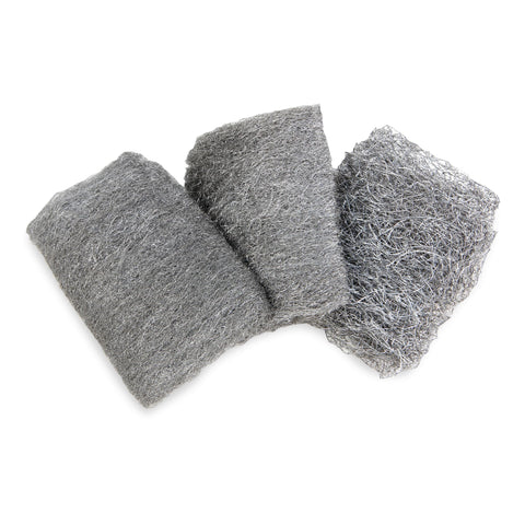 Performance Tool W1253 Multi Grade Steel Wool - Versatile Hand Pad for Cleaning, Sanding, and Polishing Surfaces with Ease