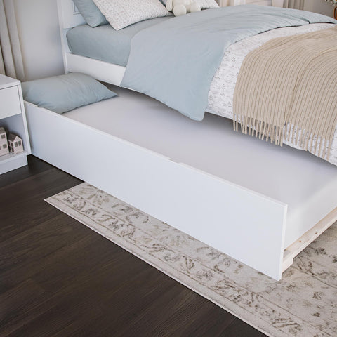AFI Urban Twin Size Trundle Bed in White