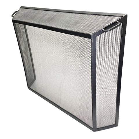 Minuteman International S-54L Contemporary Fireplace Spark Guard Screen, 44 x 33-in
