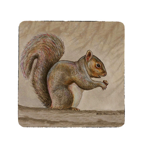 Betsy Drake Squirrel Coaster Set of 4
