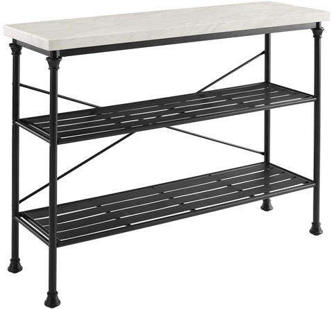 Madeleine Entryway Console Table Matte Black