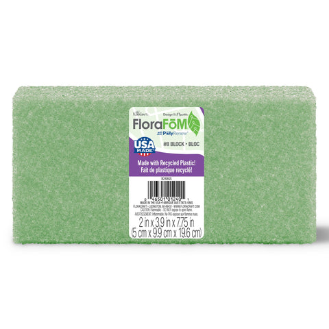 FloraCraft FloraF?M Block 2 Inch x 3.9 Inch x 7.75 Inch Green