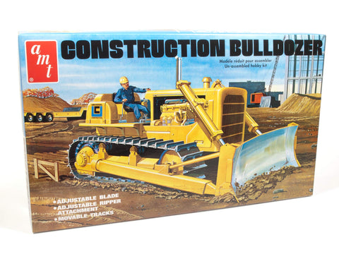 AMT Construction Bulldozer 1:25 Scale Model Kit, White (AMT1086)