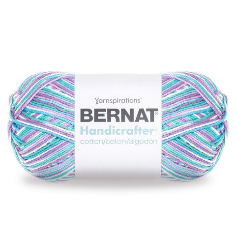 Bernat Handicrafter Cotton Yarn, Gauge 4 Medium Worsted, Beach Ball