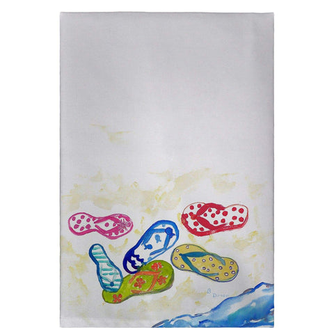 Betsy Drake Six Flip Flops Guest Towel