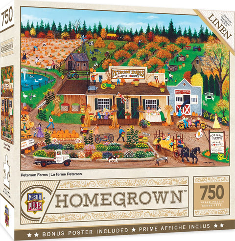 Masterpieces 750 Piece Jigsaw Puzzle For Adults, Family, Or Kids - Peterson Farms - 18"x24"