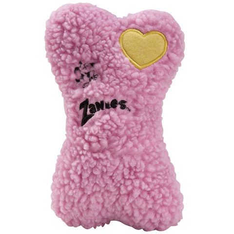Zanies Embroidered Berber Bone Dog Toys, Pink